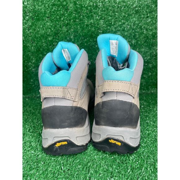 La Sportiva FC Eco 4 GTX Goretex Tan Blue Mid Leather Hiking Boots Womens US 7.5 - Picture 5 of 8